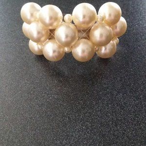Vintage Pearl Bead Pony Tail Holder